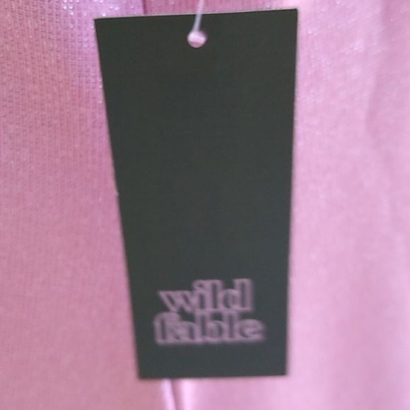 NWT Wild Fable Responsible Style Pink Sparkle Mini Dress - Size XL - Picture 5 of 7